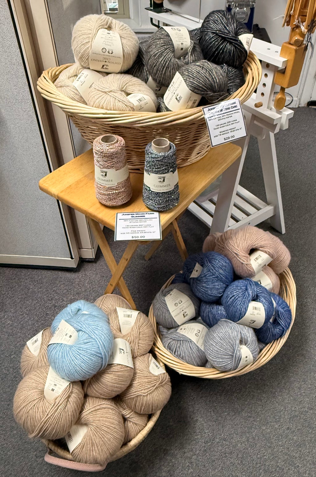 New Juniper Moon Farm yarns in the shop