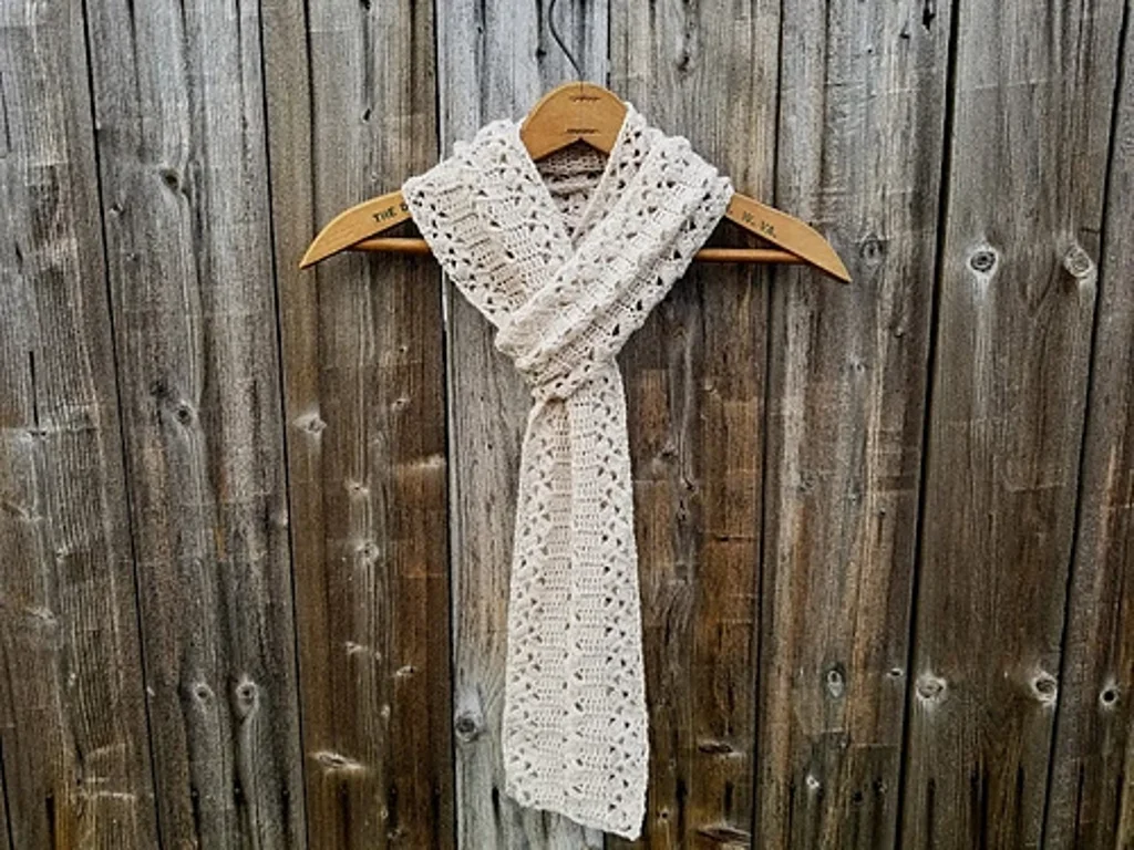 Rustic Lace Scarf crochet class with Joni