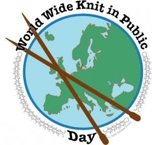 World Wide Knit in Public Day – porch knitting